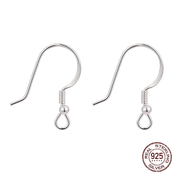 PandaHall 925 Sterling Silver Earring Hooks, Silver, 18x9mm, Hole: 2mm, 24 Gauge, Pin: 0.7mm Sterling Silver Silver
PandaHall 925 Sterling Silver Earring Hooks, Silver, 18x9mm, Hole: 2mm, 24 Gauge, Pin: 0.7mm Sterling Silver Silver