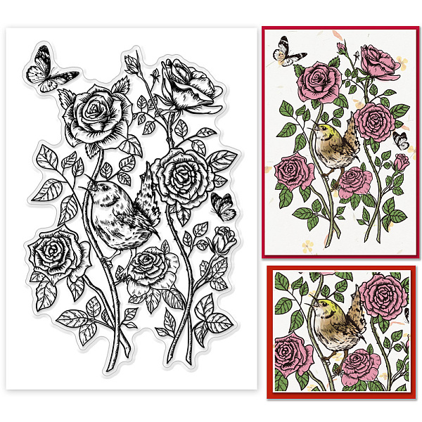 PandaHall PH Rose Clear Stamp, Flower PVC Plastic Transparent Rubber Stamp, Clear Craft Stamp Greeting Card Stamp Seal Stamps for DIY...
PandaHall PH Rose Clear Stamp, Flower PVC Plastic Transparent Rubber Stamp, Clear Craft Stamp Greeting Card Stamp Seal Stamps for DIY...