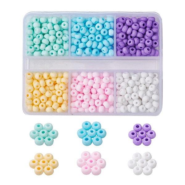 PandaHall 660Pcs 6 Colors Handmade Frosted Porcelain Beads, Flat Round, Mixed Color, 4x3mm, Hole: 0.8mm, 110pcs/color Porcelain Flat Round..., Multicolor
PandaHall 660Pcs 6 Colors Handmade Frosted Porcelain Beads, Flat Round, Mixed Color, 4x3mm, Hole: 0.8mm, 110pcs/color Porcelain Flat Round..., Multicolor
