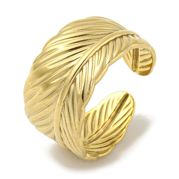 PandaHall 304 Stainless Steel Open Cuff Ring, Feather, Golden, Inner Diameter: 17.8mm 304 Stainless Steel Feather
PandaHall 304 Stainless Steel Open Cuff Ring, Feather, Golden, Inner Diameter: 17.8mm 304 Stainless Steel Feather