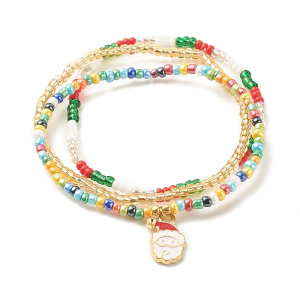 PandaHall 3Pcs 3 Style Glass Seed Stretch Bracelets Set with Alloy Santa Claus for Women, Mixed Color, Inner Diameter: 2-1/4 inch(5.6cm)..., Multicolor
PandaHall 3Pcs 3 Style Glass Seed Stretch Bracelets Set with Alloy Santa Claus for Women, Mixed Color, Inner Diameter: 2-1/4 inch(5.6cm)..., Multicolor