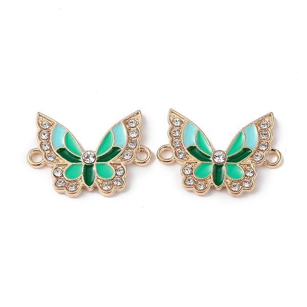 PandaHall Alloy Enamel Connector Charms, Butterfly Links with Crystal Rhinestone, Light Gold, Cadmium Free & Nickel Free & Lead Free, Green...
PandaHall Alloy Enamel Connector Charms, Butterfly Links with Crystal Rhinestone, Light Gold, Cadmium Free & Nickel Free & Lead Free, Green...