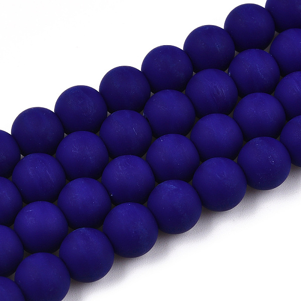 PandaHall Opaque Glass Beads Strands, Frosted, Round, Dark Blue, 8~8.5mm, Hole: 1.5mm, about 51~53pcs/strand, 14.96 inch~15.55 inch...
PandaHall Opaque Glass Beads Strands, Frosted, Round, Dark Blue, 8~8.5mm, Hole: 1.5mm, about 51~53pcs/strand, 14.96 inch~15.55 inch...