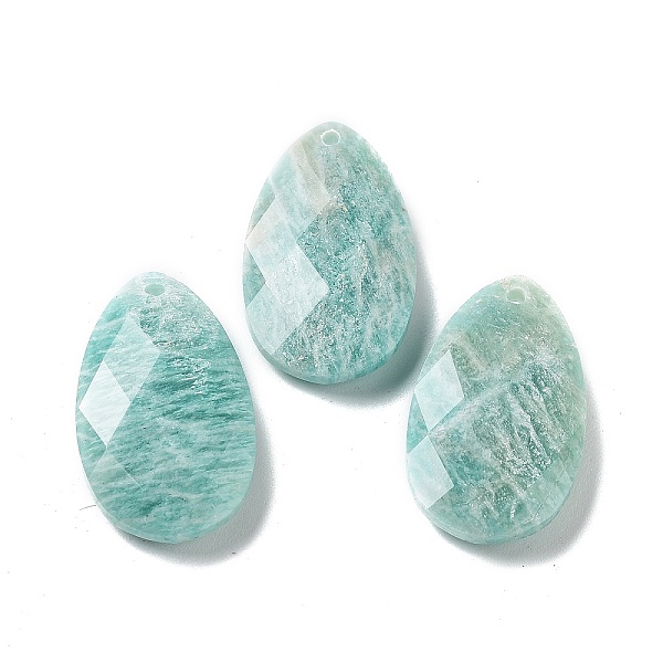 PandaHall Natural Amazonite Pendants, Faceted Teardrop Charms, 30x18x6mm, Hole: 1.5mm Amazonite Teardrop
PandaHall Natural Amazonite Pendants, Faceted Teardrop Charms, 30x18x6mm, Hole: 1.5mm Amazonite Teardrop