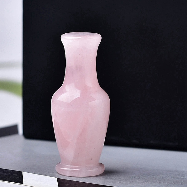 PandaHall Natural Rose Quartz Carved Healing Vase Figurines, Reiki Energy Stone Display Decorations, 48x20mm Rose Quartz Vase
PandaHall Natural Rose Quartz Carved Healing Vase Figurines, Reiki Energy Stone Display Decorations, 48x20mm Rose Quartz Vase