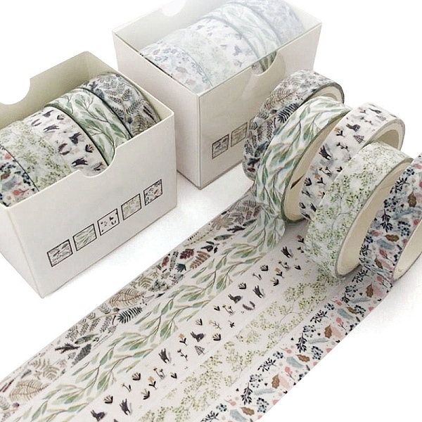 PandaHall 5 Roll 5 style Paper Decorative Adhesive Tapes, for DIY Scrapbooking, Colorful, 10x1mm, about 3m/roll, 1 roll/style Paper Mixed...
PandaHall 5 Roll 5 style Paper Decorative Adhesive Tapes, for DIY Scrapbooking, Colorful, 10x1mm, about 3m/roll, 1 roll/style Paper Mixed...
