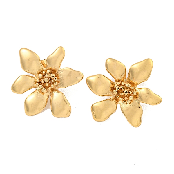 PandaHall 304 Stainless Steel Ear Studs, Flower, Golden, 33x29mm 304 Stainless Steel Flower
PandaHall 304 Stainless Steel Ear Studs, Flower, Golden, 33x29mm 304 Stainless Steel Flower