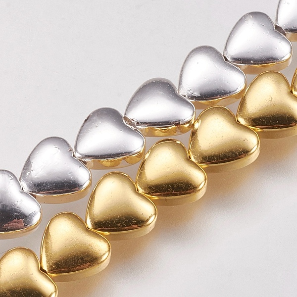 PandaHall Electroplate Non-magnetic Synthetic Hematite Beads Strands, Heart, Mixed Color, 6x6~6.5x2.5~3mm, Hole: 1mm, about 70~72pcs/strand...
PandaHall Electroplate Non-magnetic Synthetic Hematite Beads Strands, Heart, Mixed Color, 6x6~6.5x2.5~3mm, Hole: 1mm, about 70~72pcs/strand...