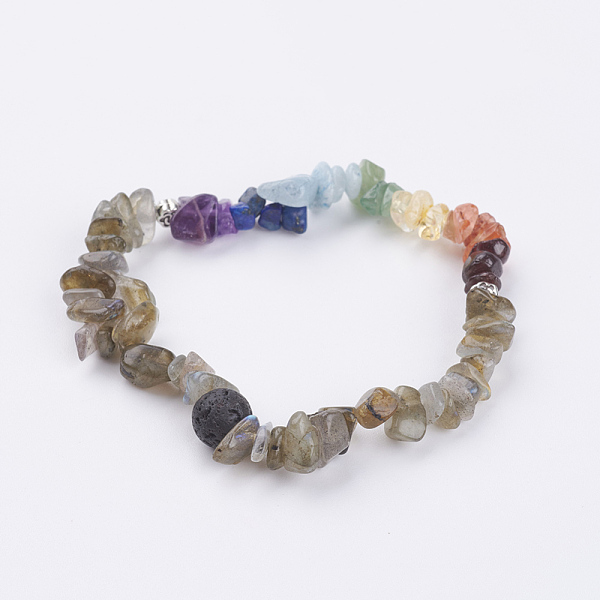 PandaHall Chakra Jewelry, Natural Labradorite Chip Stretch Bracelets, 2 inch(52mm) Labradorite
PandaHall Chakra Jewelry, Natural Labradorite Chip Stretch Bracelets, 2 inch(52mm) Labradorite