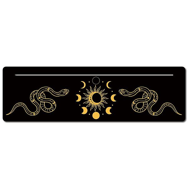 PandaHall Carved Wooden Tarot Card Stand Holder, Tarot Card Altar Stand, Witch Divination Tools, Rectangle, Snake Pattern, 25.4x7.62x0.5cm..., Black
PandaHall Carved Wooden Tarot Card Stand Holder, Tarot Card Altar Stand, Witch Divination Tools, Rectangle, Snake Pattern, 25.4x7.62x0.5cm..., Black
