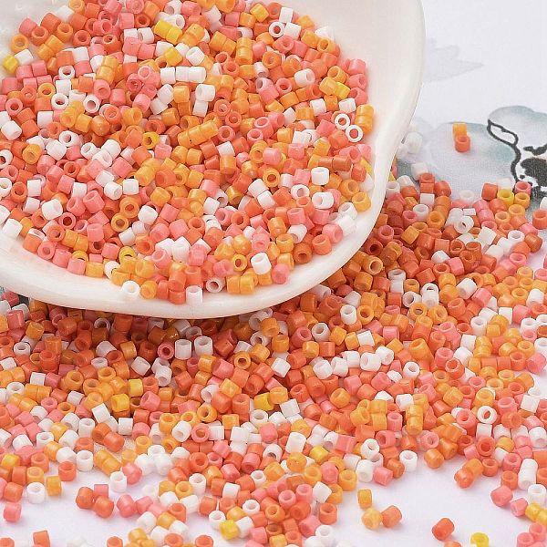 PandaHall Baking Paint Glass Seed Beads, Cylinder, Light Salmon, 2x1.5mm, Hole: 1mm, about 50398pcs/pound Glass
PandaHall Baking Paint Glass Seed Beads, Cylinder, Light Salmon, 2x1.5mm, Hole: 1mm, about 50398pcs/pound Glass