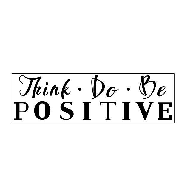 PandaHall PVC Quotes Wall Sticker, for Stairway Home Decoration, Word Think Do Be POSITIVE, Black, 17x59cm Plastic Word Black
PandaHall PVC Quotes Wall Sticker, for Stairway Home Decoration, Word Think Do Be POSITIVE, Black, 17x59cm Plastic Word Black