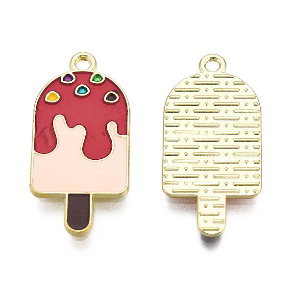 PandaHall Alloy Enamel Pendants, Cadmium Free & Lead Free, Ice Lolly Charms, Golden, FireBrick, 27x13x1.3mm, Hole: 1.6mm Alloy+Enamel Food..., Red
PandaHall Alloy Enamel Pendants, Cadmium Free & Lead Free, Ice Lolly Charms, Golden, FireBrick, 27x13x1.3mm, Hole: 1.6mm Alloy+Enamel Food..., Red
