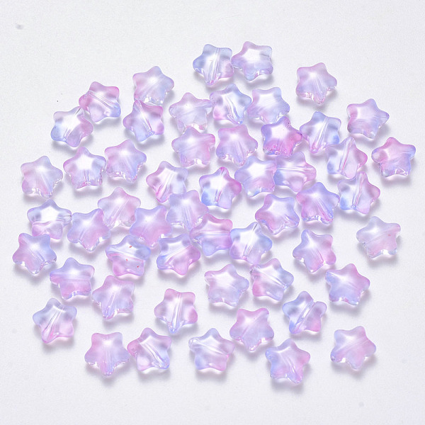 PandaHall Transparent Glass Beads, Star, Colorful, 8x8.5x4mm, Hole: 1mm Glass Star Purple
PandaHall Transparent Glass Beads, Star, Colorful, 8x8.5x4mm, Hole: 1mm Glass Star Purple