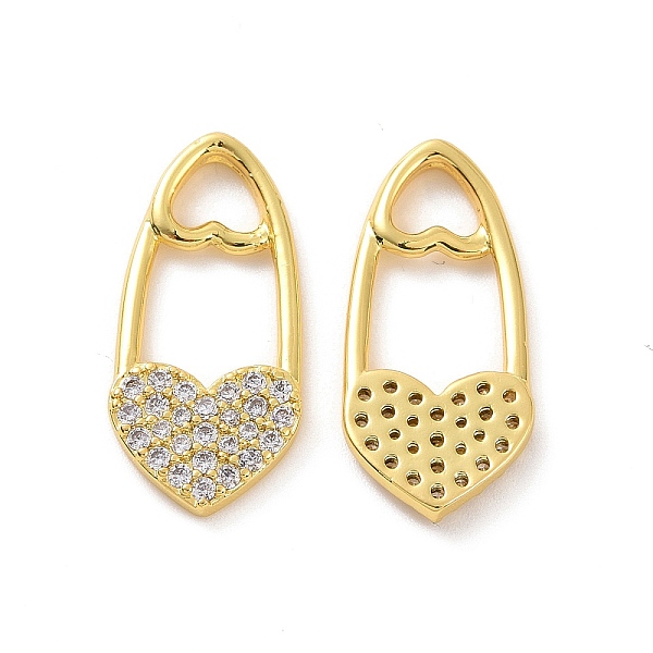 PandaHall Brass Micro Pave Clear Cubic Zirconia Pendants, with Jump Ring, Heart Lock Charms, Real 18K Gold Plated, 20x9.5x2mm, Hole: 3.5mm...
PandaHall Brass Micro Pave Clear Cubic Zirconia Pendants, with Jump Ring, Heart Lock Charms, Real 18K Gold Plated, 20x9.5x2mm, Hole: 3.5mm...