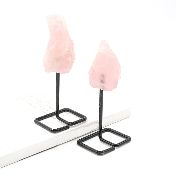 PandaHall Rough Natural Rose Quartz Raw Rock Ornament with Metal Stand, for Home Office Decoration, 115~150x49mm Rose Quartz Nuggets
PandaHall Rough Natural Rose Quartz Raw Rock Ornament with Metal Stand, for Home Office Decoration, 115~150x49mm Rose Quartz Nuggets