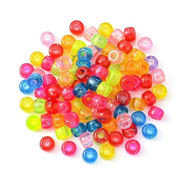 PandaHall Plastic Beads, with Glitter Powder, Rondelle, Mixed Color, 9x6mm, Hole: 3.5mm Plastic Rondelle Multicolor
PandaHall Plastic Beads, with Glitter Powder, Rondelle, Mixed Color, 9x6mm, Hole: 3.5mm Plastic Rondelle Multicolor