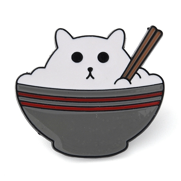PandaHall Cartoon Cat Bowl Enamel Pins, Black Alloy Badge for Backpack Clothes, Gray, 28x32x1.2mm Alloy+Enamel Tableware Gray
PandaHall Cartoon Cat Bowl Enamel Pins, Black Alloy Badge for Backpack Clothes, Gray, 28x32x1.2mm Alloy+Enamel Tableware Gray