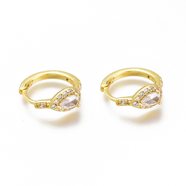 PandaHall Brass Micro Pave Cubic Zirconia Huggie Hoop Earrings, Long-Lasting Plated, Ring with Teardrop, Golden, Clear, 14x16x2mm, Pin...
PandaHall Brass Micro Pave Cubic Zirconia Huggie Hoop Earrings, Long-Lasting Plated, Ring with Teardrop, Golden, Clear, 14x16x2mm, Pin...