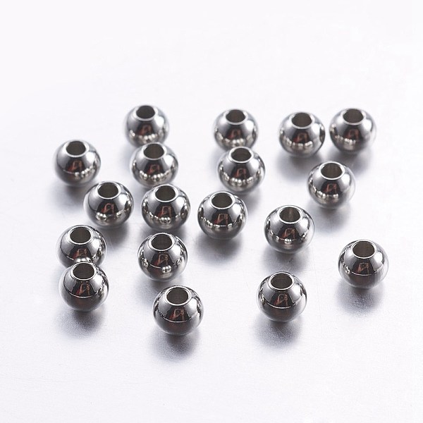 PandaHall 304 Stainless Steel Beads, Smooth, Round, Stainless Steel Color, 4x3mm, Hole: 1.5mm 304 Stainless Steel Round
PandaHall 304 Stainless Steel Beads, Smooth, Round, Stainless Steel Color, 4x3mm, Hole: 1.5mm 304 Stainless Steel Round