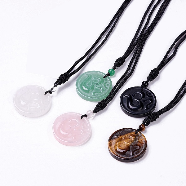 PandaHall Gemstone Yoga Theme Pendant Necklace with Nylon Cord for Women, 19.69~20.08 inch(50~51cm) Mixed Stone
PandaHall Gemstone Yoga Theme Pendant Necklace with Nylon Cord for Women, 19.69~20.08 inch(50~51cm) Mixed Stone