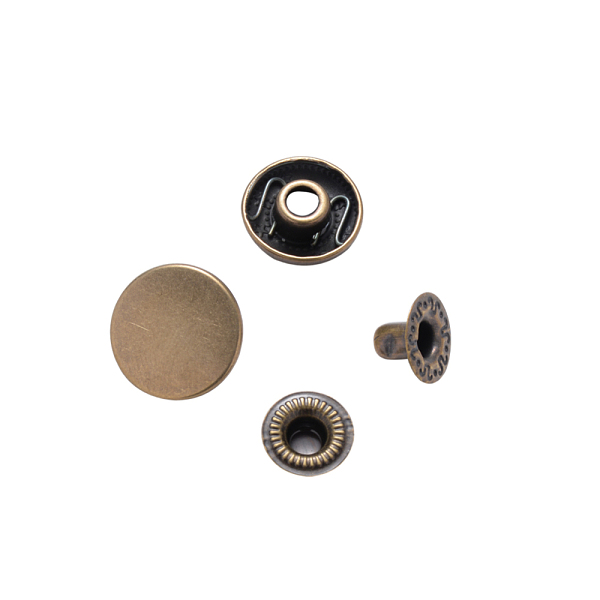 PandaHall Brass Snap Buttons, Garment Buttons, Antique Bronze, Cap: 14.5mm, Pin: 3mm, Stud: 10x3.5mm, knob: 4.5mm & 10x6.5mm, knob: 4mm...
PandaHall Brass Snap Buttons, Garment Buttons, Antique Bronze, Cap: 14.5mm, Pin: 3mm, Stud: 10x3.5mm, knob: 4.5mm & 10x6.5mm, knob: 4mm...