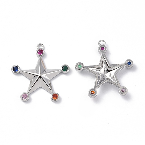 PandaHall Brass Micro Pave Colorful Cubic Zirconia Pendants, Star Charms, Platinum, 25x23x3mm, Hole: 1.5mm Brass+Cubic Zirconia Star..., Multicolor
PandaHall Brass Micro Pave Colorful Cubic Zirconia Pendants, Star Charms, Platinum, 25x23x3mm, Hole: 1.5mm Brass+Cubic Zirconia Star..., Multicolor