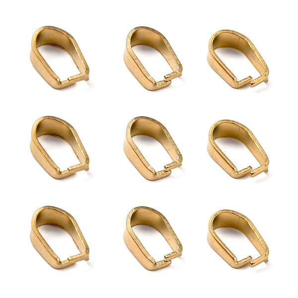 PandaHall Ion Plating(IP) 304 Stainless Steel Snap on Bails, Golden, 8x6x0.5mm 304 Stainless Steel
PandaHall Ion Plating(IP) 304 Stainless Steel Snap on Bails, Golden, 8x6x0.5mm 304 Stainless Steel