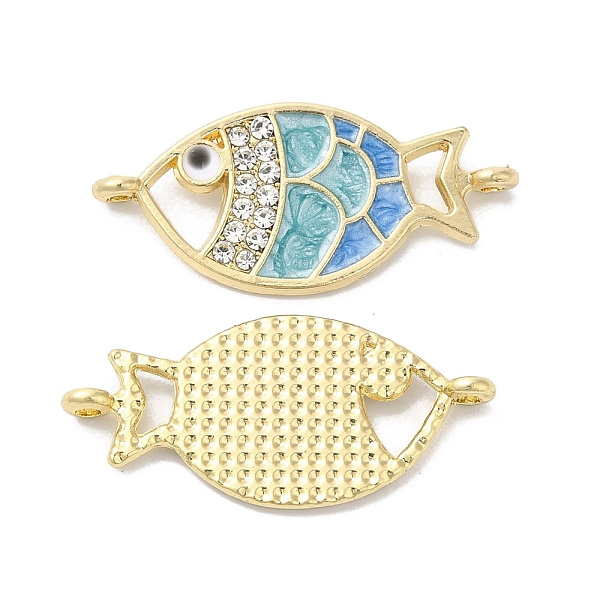 PandaHall Alloy Enamel Links Connectors, with Crystal Rhinestone, Golden, Fish, Blue, 13.5x29.5x1.5mm, Hole: 1.5mm Alloy Rhinestone+Enamel...
PandaHall Alloy Enamel Links Connectors, with Crystal Rhinestone, Golden, Fish, Blue, 13.5x29.5x1.5mm, Hole: 1.5mm Alloy Rhinestone+Enamel...