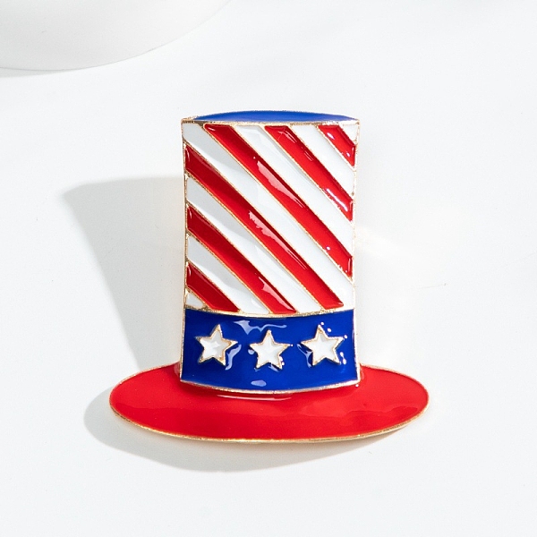 PandaHall Independence Day Enamel Pins, Light Gold Alloy Brooch, Hat, 48x43mm Alloy+Enamel Hat
PandaHall Independence Day Enamel Pins, Light Gold Alloy Brooch, Hat, 48x43mm Alloy+Enamel Hat