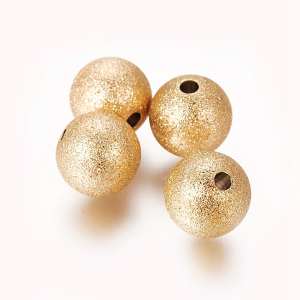 PandaHall Ion Plating(IP) 304 Stainless Steel Textured Beads, Round, Golden, 10mm, Hole: 1.8mm 304 Stainless Steel Round
PandaHall Ion Plating(IP) 304 Stainless Steel Textured Beads, Round, Golden, 10mm, Hole: 1.8mm 304 Stainless Steel Round