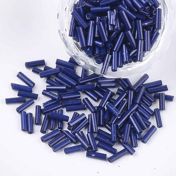 PandaHall Glass Bugle Beads, Round Hole, Opaque Colours, Midnight Blue, 6~7x1.5~2mm, Hole: 0.8mm, about 10000pcs/bag Glass Blue
PandaHall Glass Bugle Beads, Round Hole, Opaque Colours, Midnight Blue, 6~7x1.5~2mm, Hole: 0.8mm, about 10000pcs/bag Glass Blue