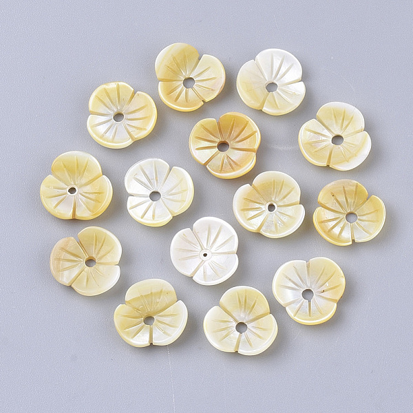 PandaHall Yellow Shell Beads, Flower, Pale Goldenrod, 10.5x11x3mm, Hole: 1.5mm Yellow Shell Flower Yellow
PandaHall Yellow Shell Beads, Flower, Pale Goldenrod, 10.5x11x3mm, Hole: 1.5mm Yellow Shell Flower Yellow