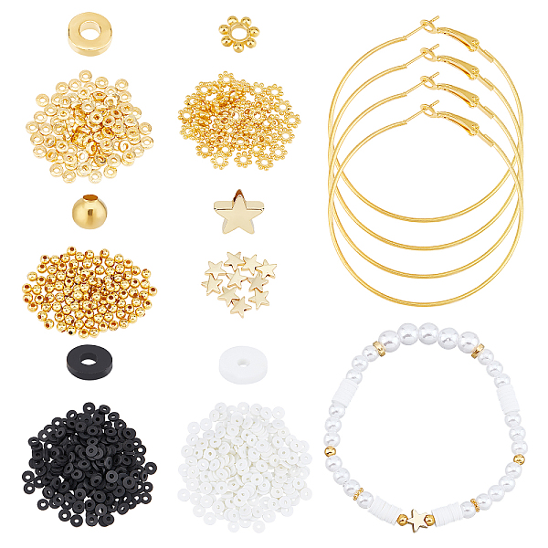 PandaHall ARRICRAFT DIY Star Hoop Earring Making Kit, Including Polymer Clay Disc & Alloy & Brass Beads, Iron Hoop Earrings, Golden..., Multicolor
PandaHall ARRICRAFT DIY Star Hoop Earring Making Kit, Including Polymer Clay Disc & Alloy & Brass Beads, Iron Hoop Earrings, Golden..., Multicolor