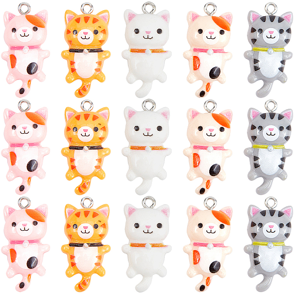 PandaHall SUNNYCLUE 20Pcs 5 Colors Resin Pendants, with Platinum Iron Finding, Cat, Mixed Color, 4pcs/color Iron+Resin Cat Shape Multicolor
PandaHall SUNNYCLUE 20Pcs 5 Colors Resin Pendants, with Platinum Iron Finding, Cat, Mixed Color, 4pcs/color Iron+Resin Cat Shape Multicolor