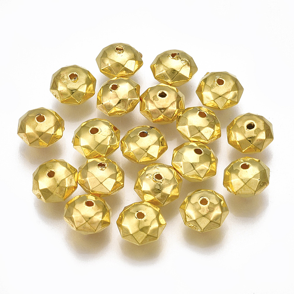 PandaHall CCB Plastic Beads, Faceted, Rondelle, Golden, 8.5x5.5mm, Hole: 1mm, about 2300pcs/500g Plastic Rondelle
PandaHall CCB Plastic Beads, Faceted, Rondelle, Golden, 8.5x5.5mm, Hole: 1mm, about 2300pcs/500g Plastic Rondelle