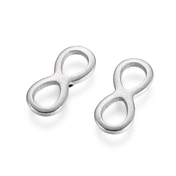 PandaHall 304 Stainless Steel Links connectors, Infinity, Stainless Steel Color, 10x4.5x0.8mm, Hole: 2.5x3mm 304 Stainless Steel Infinity
PandaHall 304 Stainless Steel Links connectors, Infinity, Stainless Steel Color, 10x4.5x0.8mm, Hole: 2.5x3mm 304 Stainless Steel Infinity