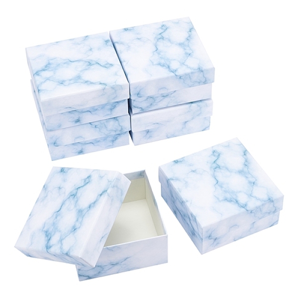 PandaHall Marble Texture Pattern Paper Cardboard Jewelry Boxes, Square, White, 12.9x12.9x6.6cm, Inner: 12x12cm Paper Square White
PandaHall Marble Texture Pattern Paper Cardboard Jewelry Boxes, Square, White, 12.9x12.9x6.6cm, Inner: 12x12cm Paper Square White