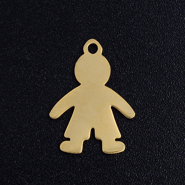PandaHall 304 Stainless Steel Pendants, Blank Stamping Tag, Boy, Golden, 17x12x1mm, Hole: 1.4mm 304 Stainless Steel Human
PandaHall 304 Stainless Steel Pendants, Blank Stamping Tag, Boy, Golden, 17x12x1mm, Hole: 1.4mm 304 Stainless Steel Human