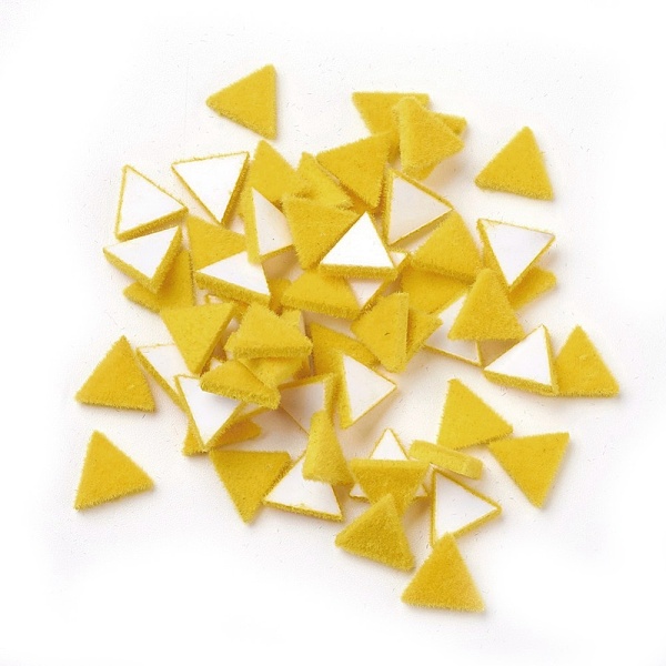 PandaHall Flocky Acrylic Cabochons, Triangle, Gold, 8.5x9.5x1.5mm Acrylic Triangle Gold
PandaHall Flocky Acrylic Cabochons, Triangle, Gold, 8.5x9.5x1.5mm Acrylic Triangle Gold