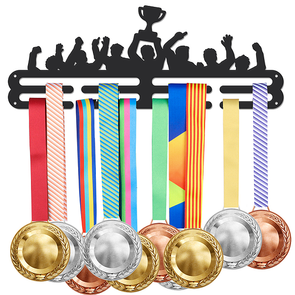 PandaHall Iron Medal Hanger Holder Display Wall Rack, 3-Line, with Screws, Black, Trophy, 400x150mm Iron Trophy Black
PandaHall Iron Medal Hanger Holder Display Wall Rack, 3-Line, with Screws, Black, Trophy, 400x150mm Iron Trophy Black
