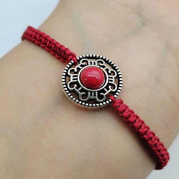 PandaHall Alloy & Gemstone Round Bead Braided Bead Bracelets, Adjustable Cord Bracelets for Women Men
PandaHall Alloy & Gemstone Round Bead Braided Bead Bracelets, Adjustable Cord Bracelets for Women Men