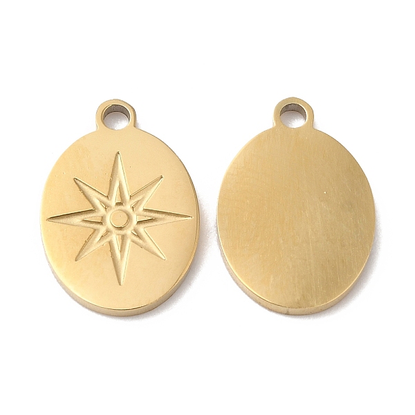 PandaHall Ion Plating(IP) 316L Surgical Stainless Steel Charms, Oval with Star Charm, Real 18K Gold Plated, 13x9x1mm, Hole: 1.4mm 316L...
PandaHall Ion Plating(IP) 316L Surgical Stainless Steel Charms, Oval with Star Charm, Real 18K Gold Plated, 13x9x1mm, Hole: 1.4mm 316L...