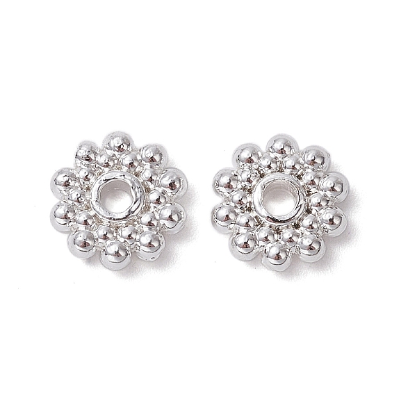 PandaHall Alloy Spacer Beads, Flower, Long-Lasting Plated, Silver, 8.5x2mm, Hole: 1.8mm Alloy Flower
PandaHall Alloy Spacer Beads, Flower, Long-Lasting Plated, Silver, 8.5x2mm, Hole: 1.8mm Alloy Flower