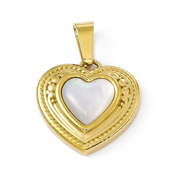 PandaHall Natural Shell Pendants, Heart Charms, with Vacuum Plating 304 Stainless Steel Findings, Golden, 15x15x4mm, Hole: 6x3mm Shell Heart
PandaHall Natural Shell Pendants, Heart Charms, with Vacuum Plating 304 Stainless Steel Findings, Golden, 15x15x4mm, Hole: 6x3mm Shell Heart