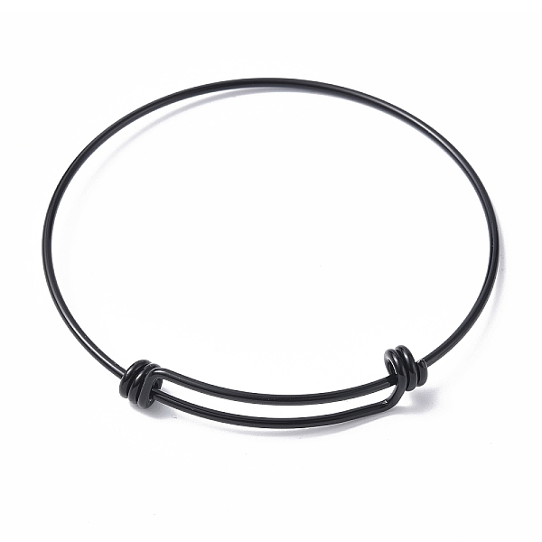 PandaHall Adjustable 304 Stainless Steel Bangles Making, Electrophoresis Black, Inner Diameter: 2-5/8 inch(6.55cm) 304 Stainless Steel
PandaHall Adjustable 304 Stainless Steel Bangles Making, Electrophoresis Black, Inner Diameter: 2-5/8 inch(6.55cm) 304 Stainless Steel