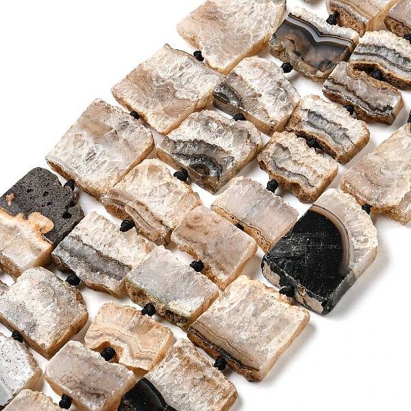 PandaHall Natural Druzy Agate Beads Strands, Slice Beads, Irregular Rectangle, 19~40x25~35x7~10mm, Hole: 1.8~2mm, about 11~15pcs/strand...
PandaHall Natural Druzy Agate Beads Strands, Slice Beads, Irregular Rectangle, 19~40x25~35x7~10mm, Hole: 1.8~2mm, about 11~15pcs/strand...