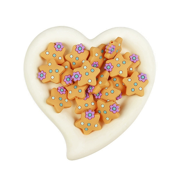 PandaHall Star Food Grade Eco-Friendly Silicone Beads, Chewing Beads For Teethers, DIY Nursing Necklaces Making, Orange, 27x27mm Silicone...
PandaHall Star Food Grade Eco-Friendly Silicone Beads, Chewing Beads For Teethers, DIY Nursing Necklaces Making, Orange, 27x27mm Silicone...