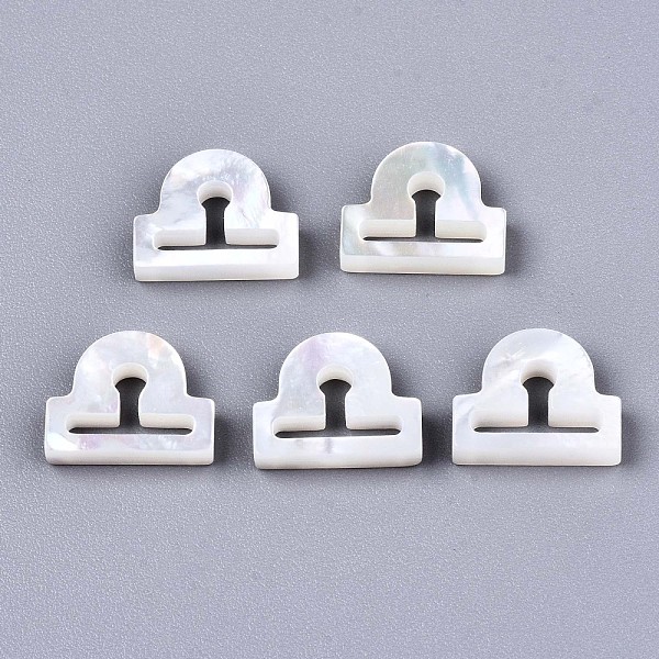 PandaHall Natural White Shell Beads, Mother of Pearl Shell Beads, Top Drilled Beads, Constellation/Zodiac Sign, Libra, 9.5x11.5x2.5mm, Hole...
PandaHall Natural White Shell Beads, Mother of Pearl Shell Beads, Top Drilled Beads, Constellation/Zodiac Sign, Libra, 9.5x11.5x2.5mm, Hole...