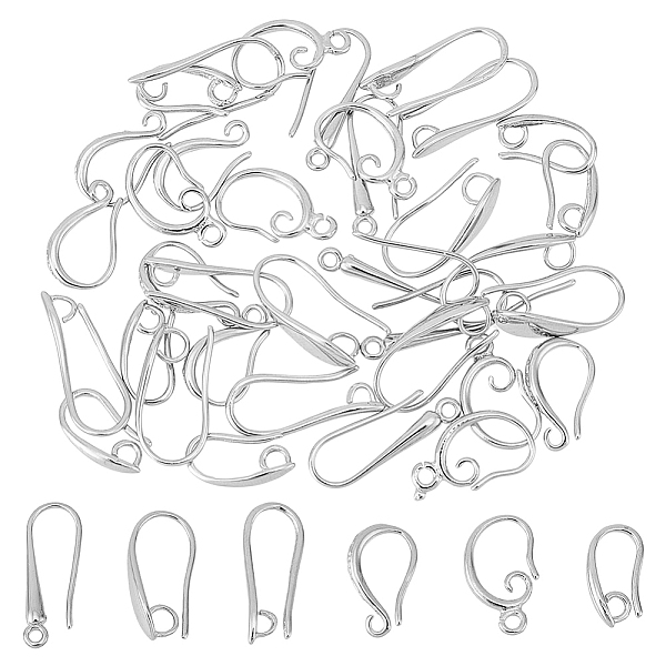 PandaHall SUPERFINDINGS 36Pcs 6 Style Brass Earring Hooks, with Horizontal Loop, Ear Wire, Platinum, 13.5~21x5.5~12x1.5~10.5mm, Hole...
PandaHall SUPERFINDINGS 36Pcs 6 Style Brass Earring Hooks, with Horizontal Loop, Ear Wire, Platinum, 13.5~21x5.5~12x1.5~10.5mm, Hole...